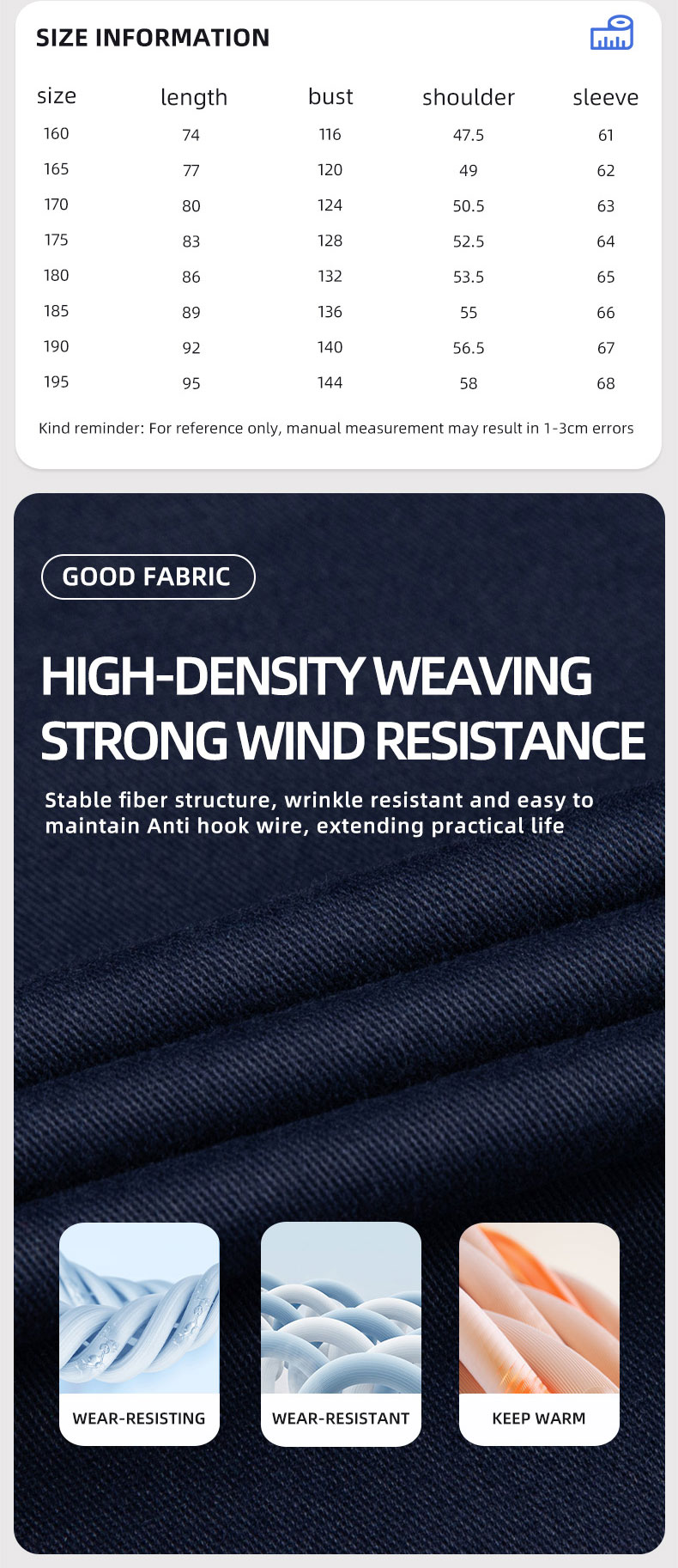 High Visibility One-piece Mid-Length Cotton Jacket1