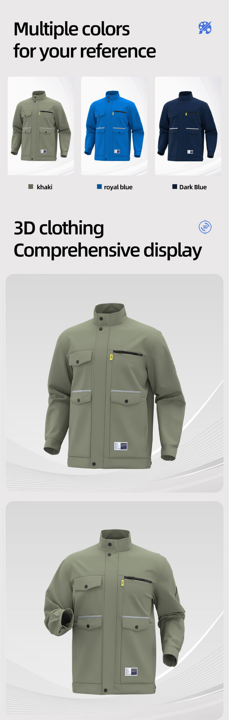 Electrician work clothes jacket worker clothing4