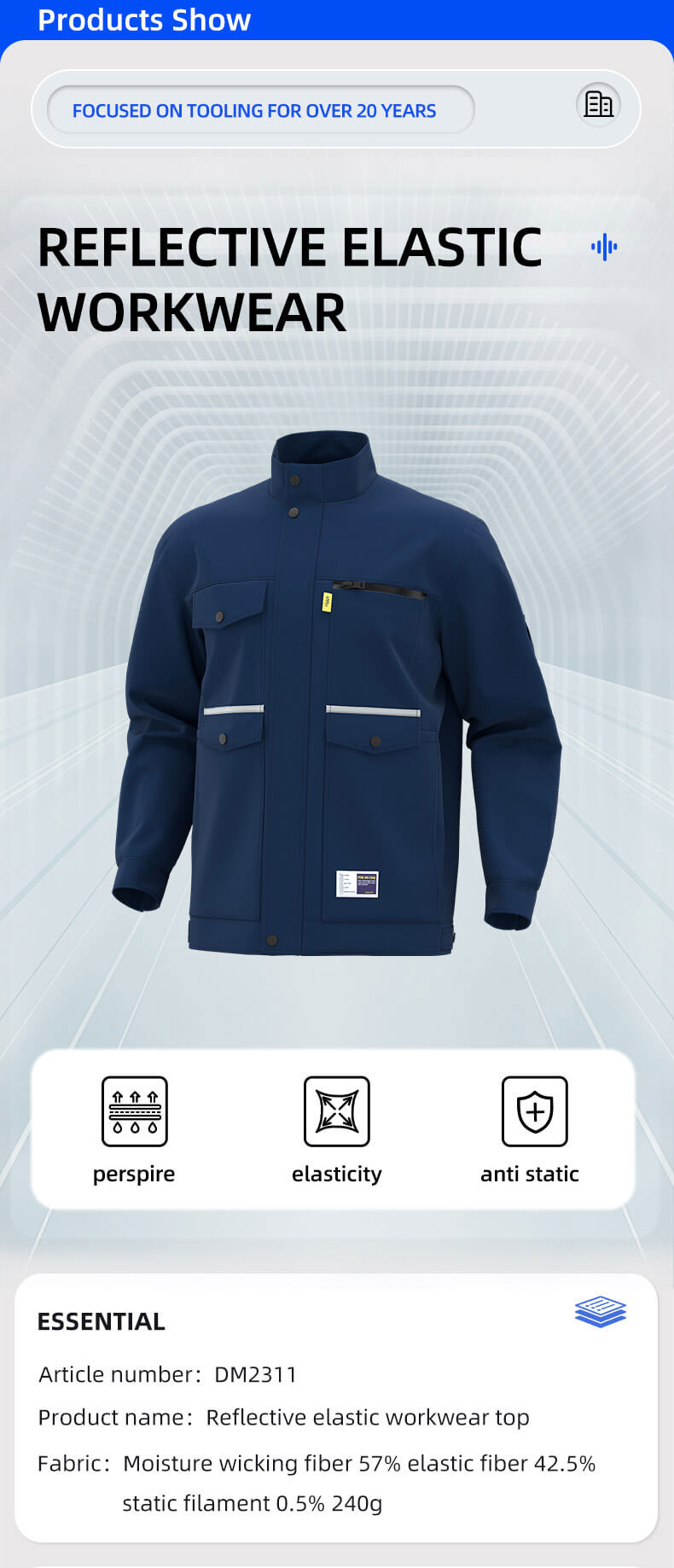 Electrician work clothes jacket worker clothing