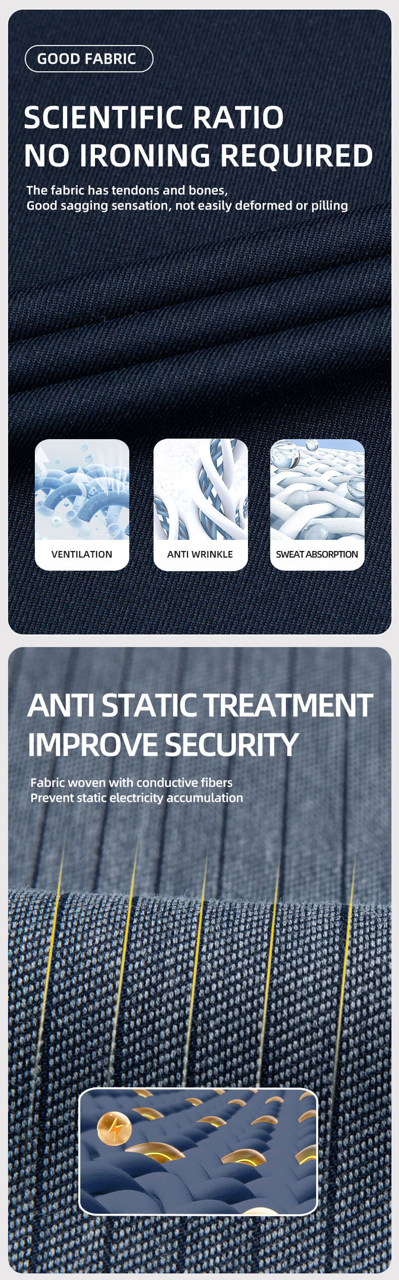 High-quality wear-resistant work clothes for men factory direct sales1