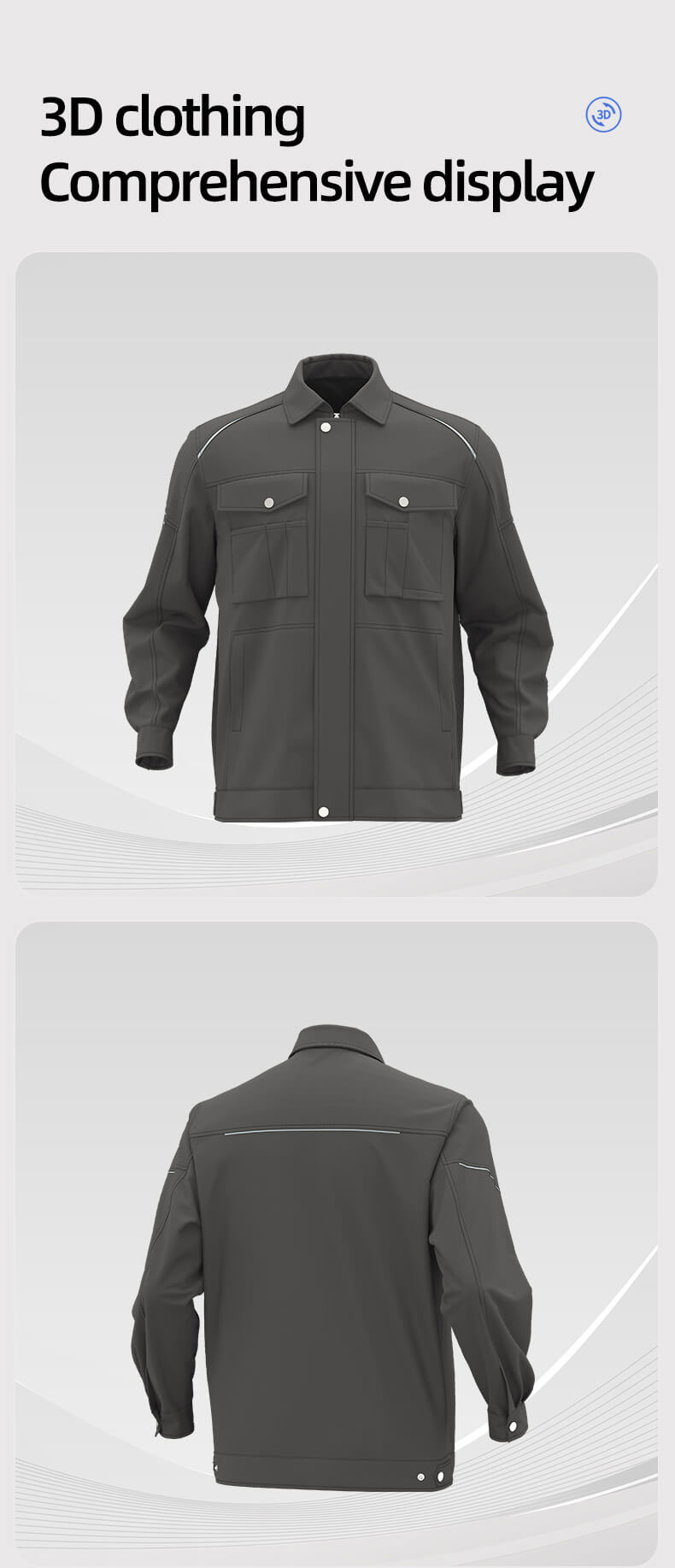 Construction maintenance work clothes jacket men’s factory wholesale3