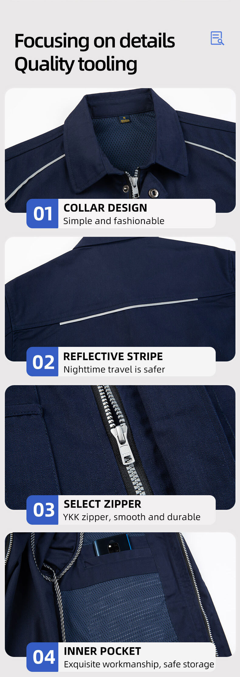 Construction maintenance work clothes jacket men’s factory wholesale6