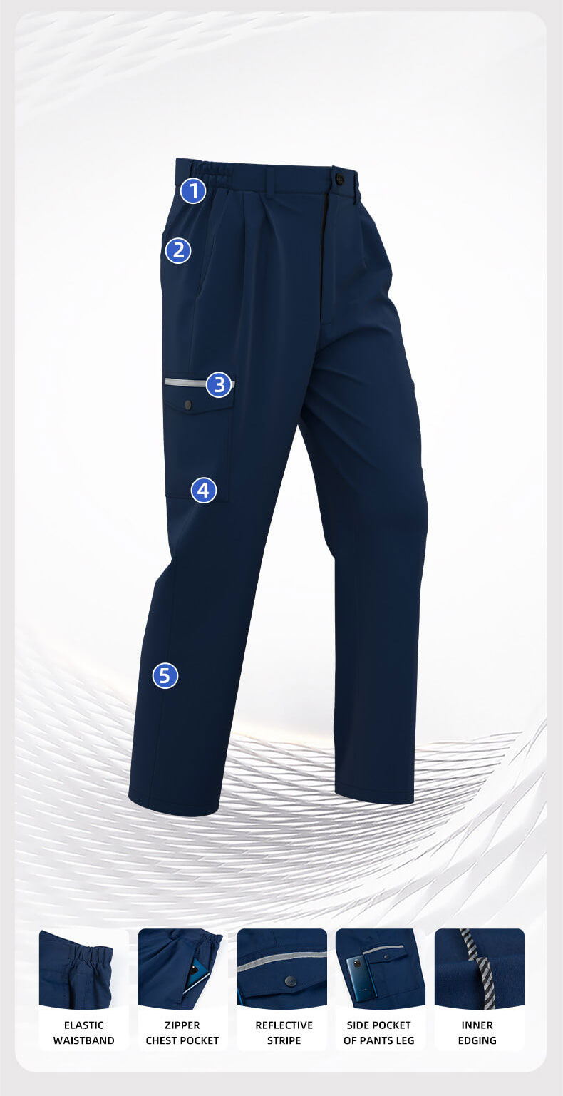 Electrician elastic work pants workers work pants3