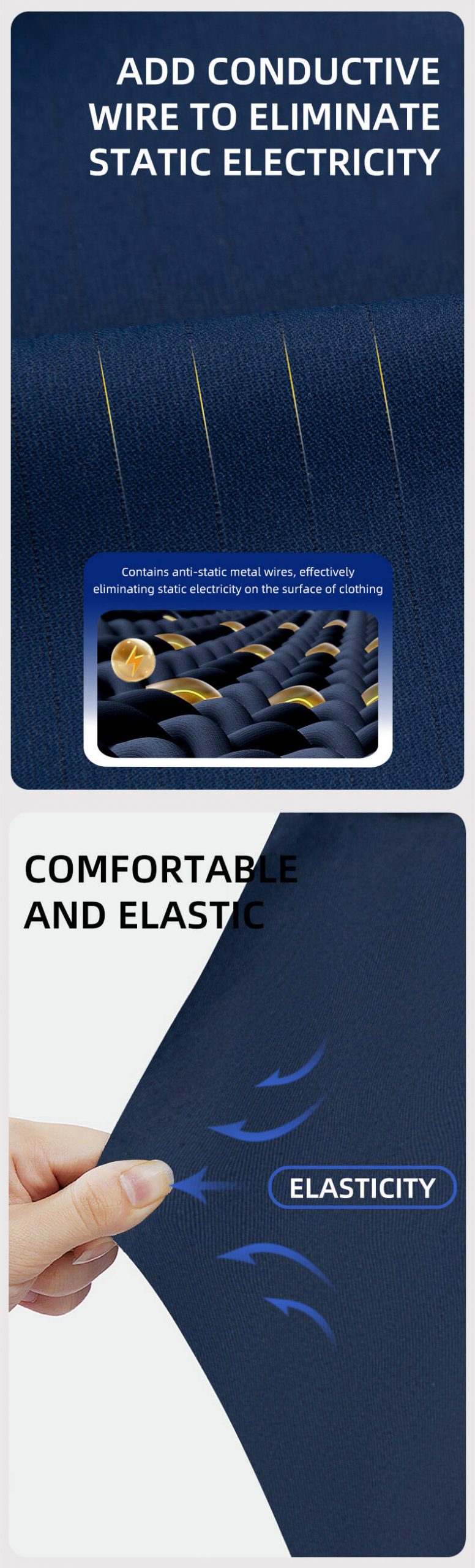 Electrician elastic work pants workers work pants2