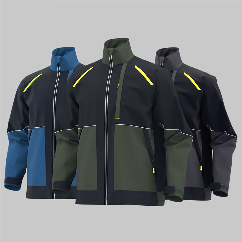 Tear-resistant work jacket Men’s miner construction logging uniform embroidered jacket