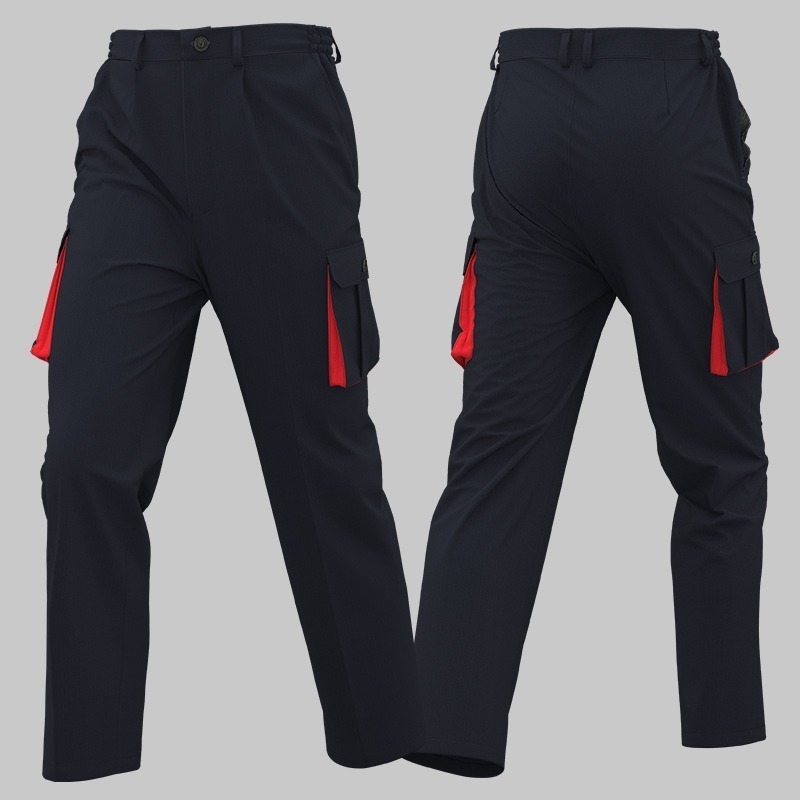 High-quality cotton four-pocket work pants