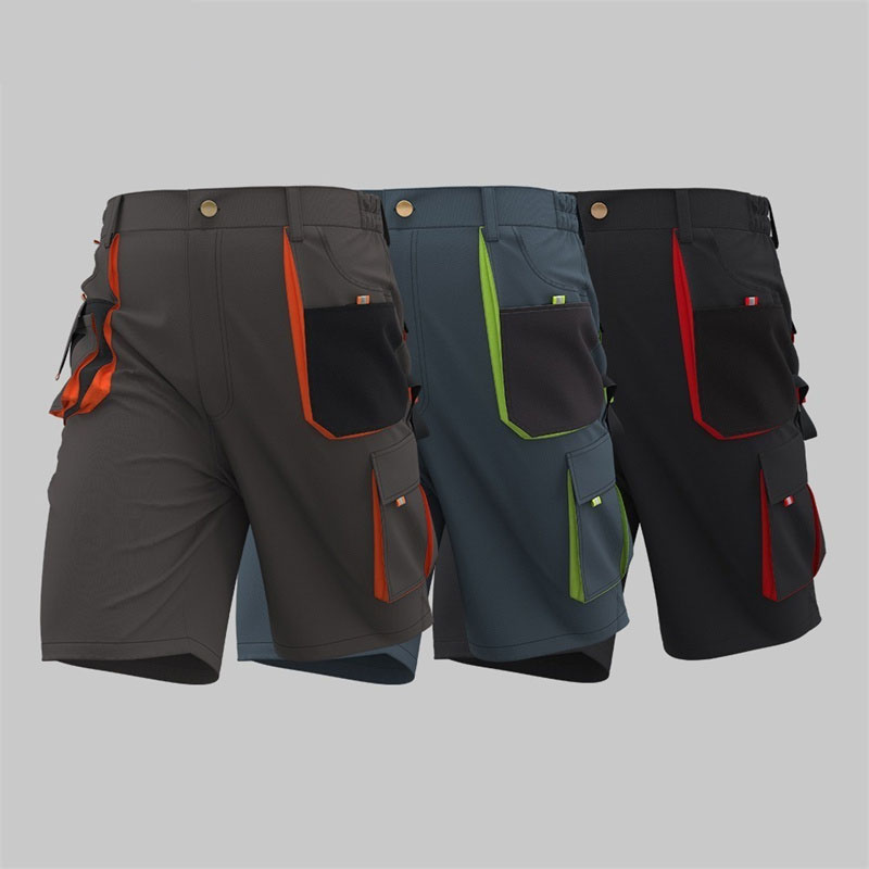 Multi-pocket summer shorts