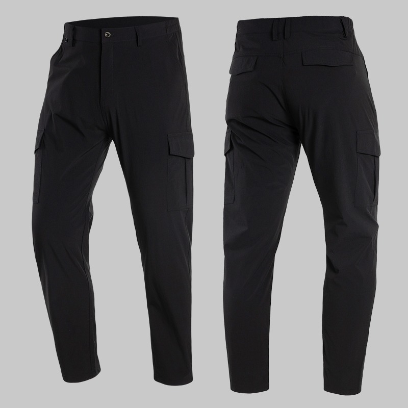 Summer Moisture-wicking stretch-fit Six-pocket cargo pants