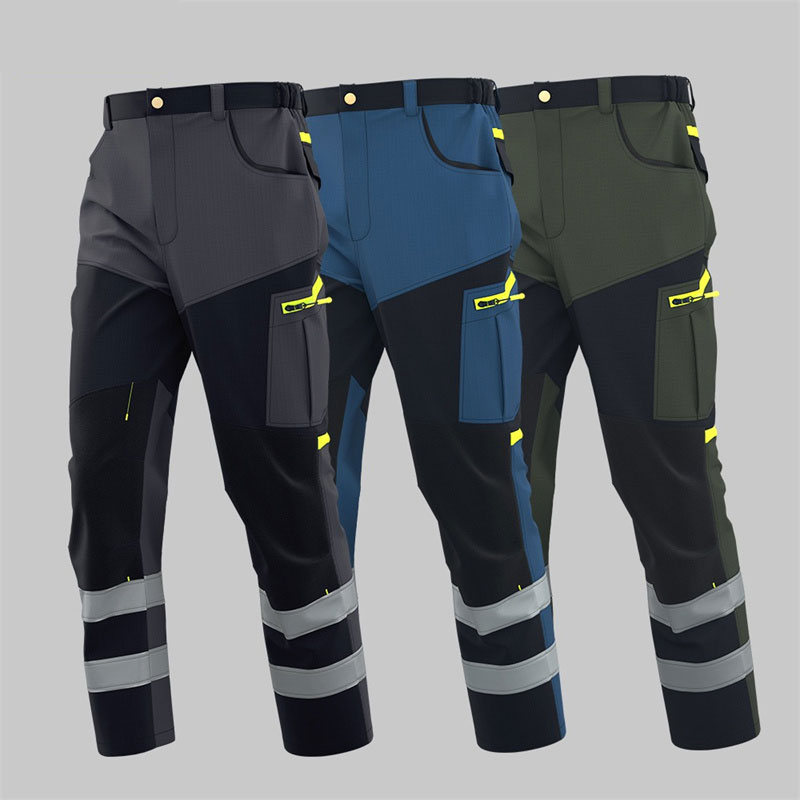 Tear-resistant workwear pants for men and women miners, construction and logging pants