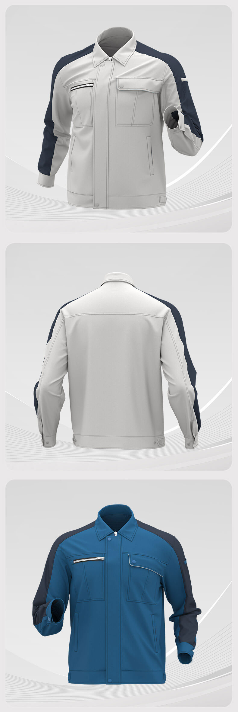 High-quality wear-resistant work clothes for men factory direct sales4