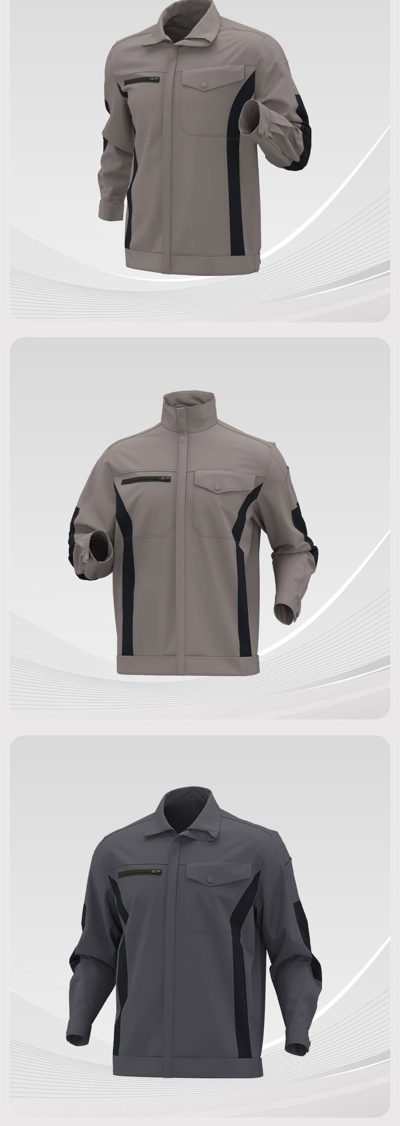 Wear-resistant work clothes jacket manufacturers factory workshop mechanics must4