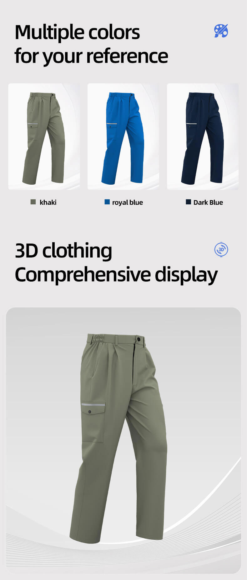 Electrician elastic work pants workers work pants4