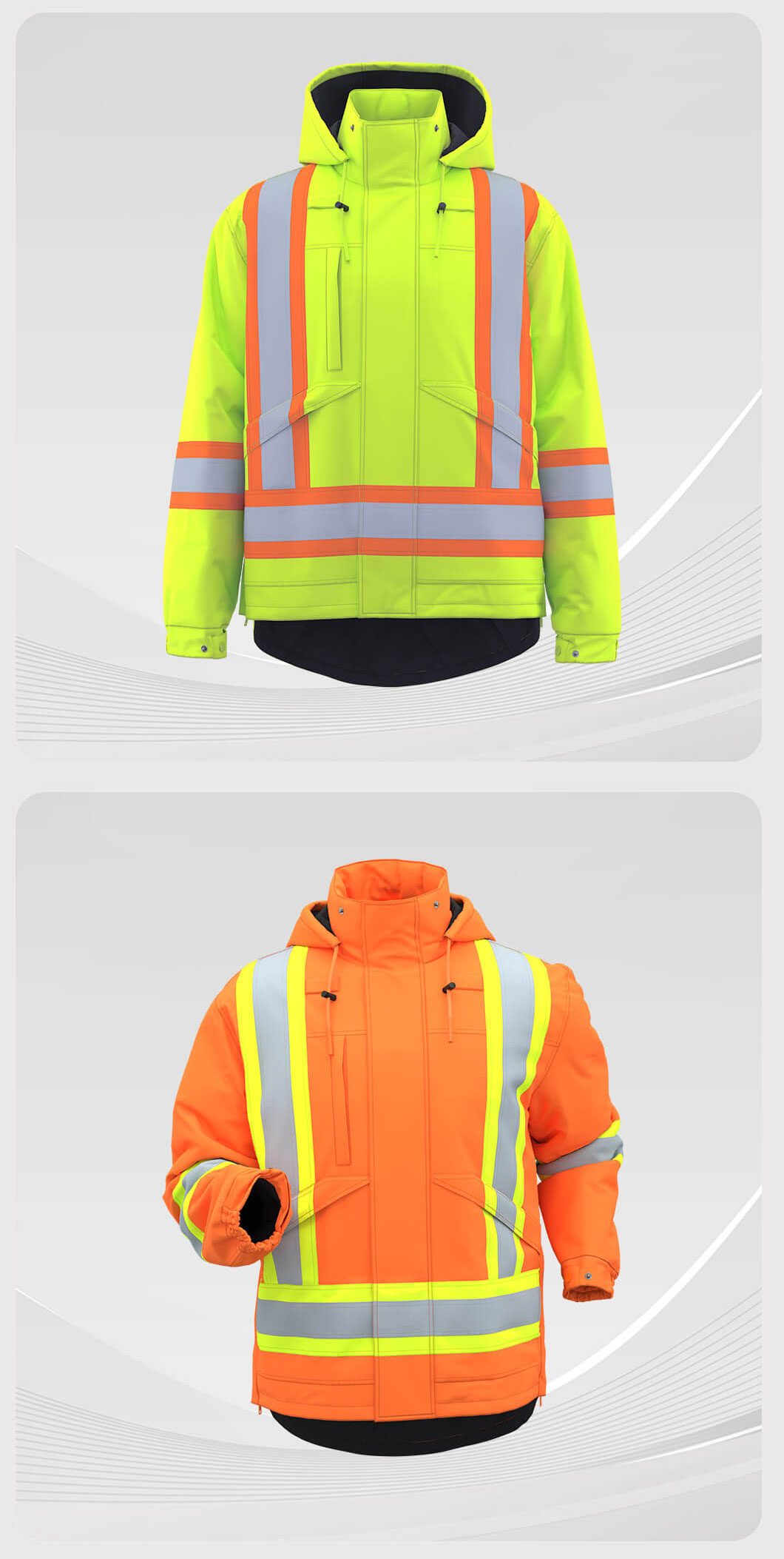 High-Visibility Reflective Winter Jacket5