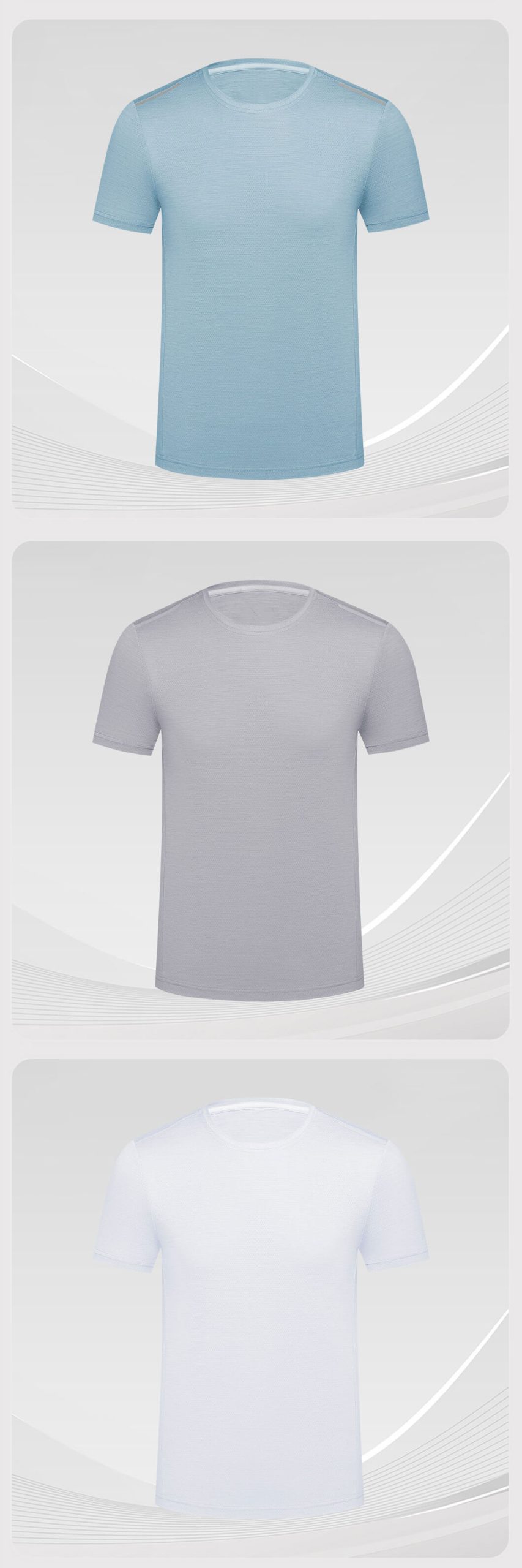 High-visibility crew neck short-sleeved workwear T-shirt5