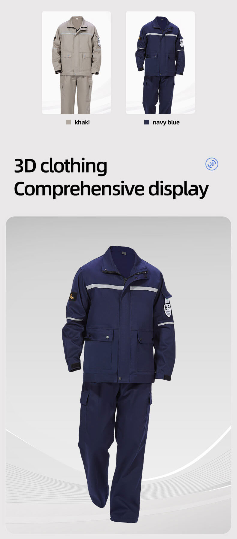 High visibility Flame Retardant Antistatic Protective Clothing6