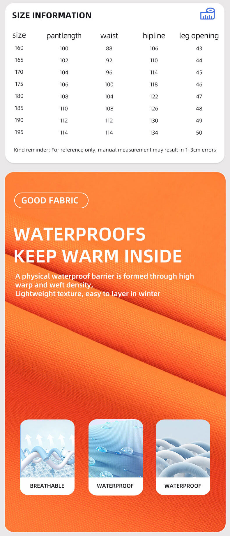 Winter high visibility waterproof cold-proof work pants1