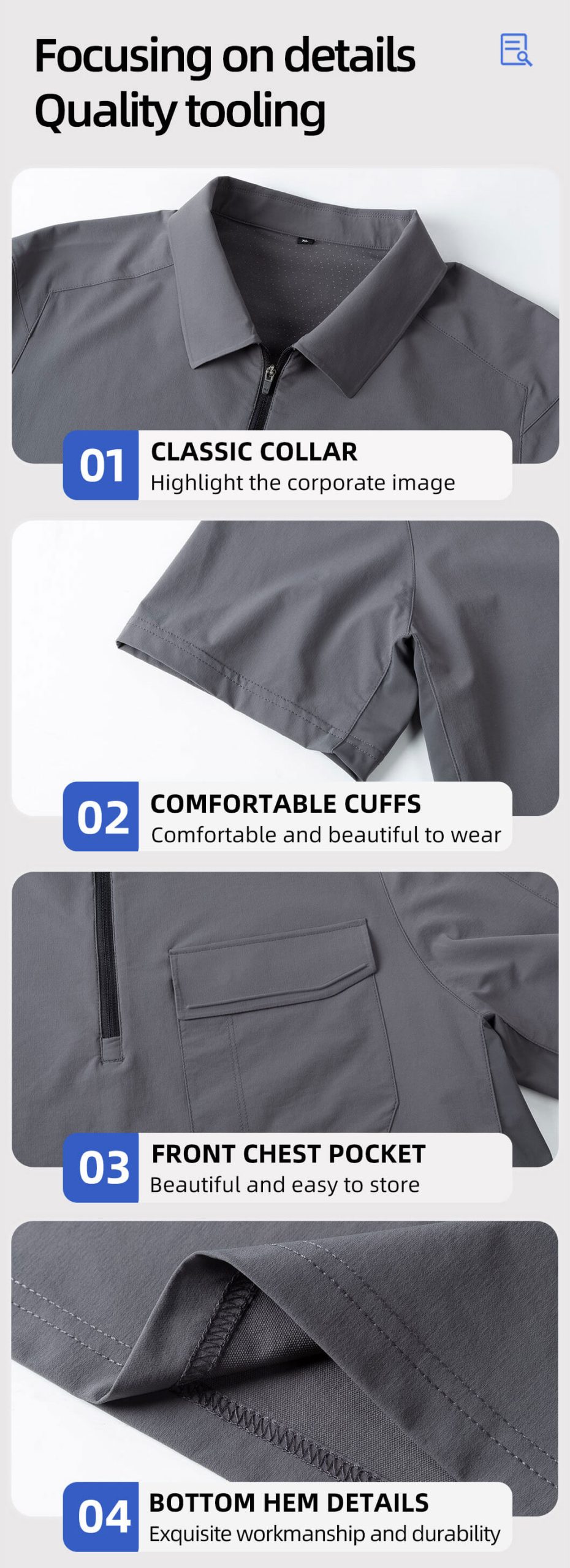 Stretch quick-drying workwear T-shirt7