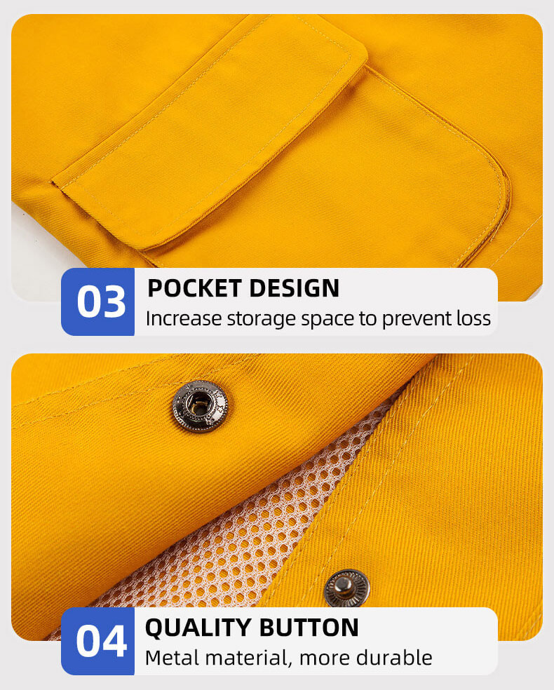 Concealed button solid color mesh work vest13