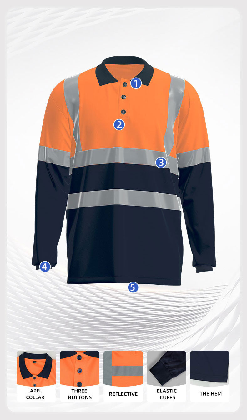 Summer Quick-Drying High-Visibility Short-Sleeved POLO Shirt4