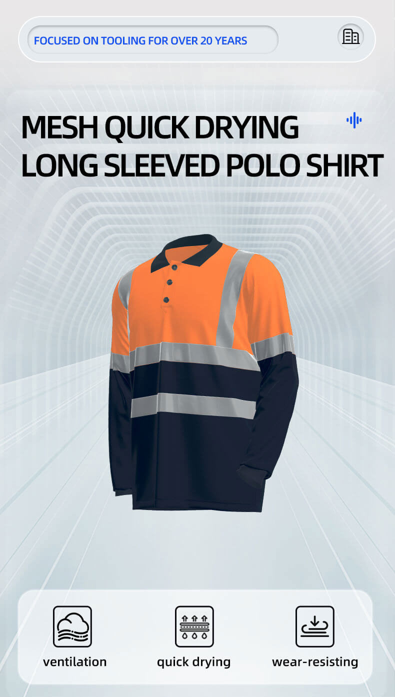 Summer Quick-Drying High-Visibility Short-Sleeved POLO Shirt1