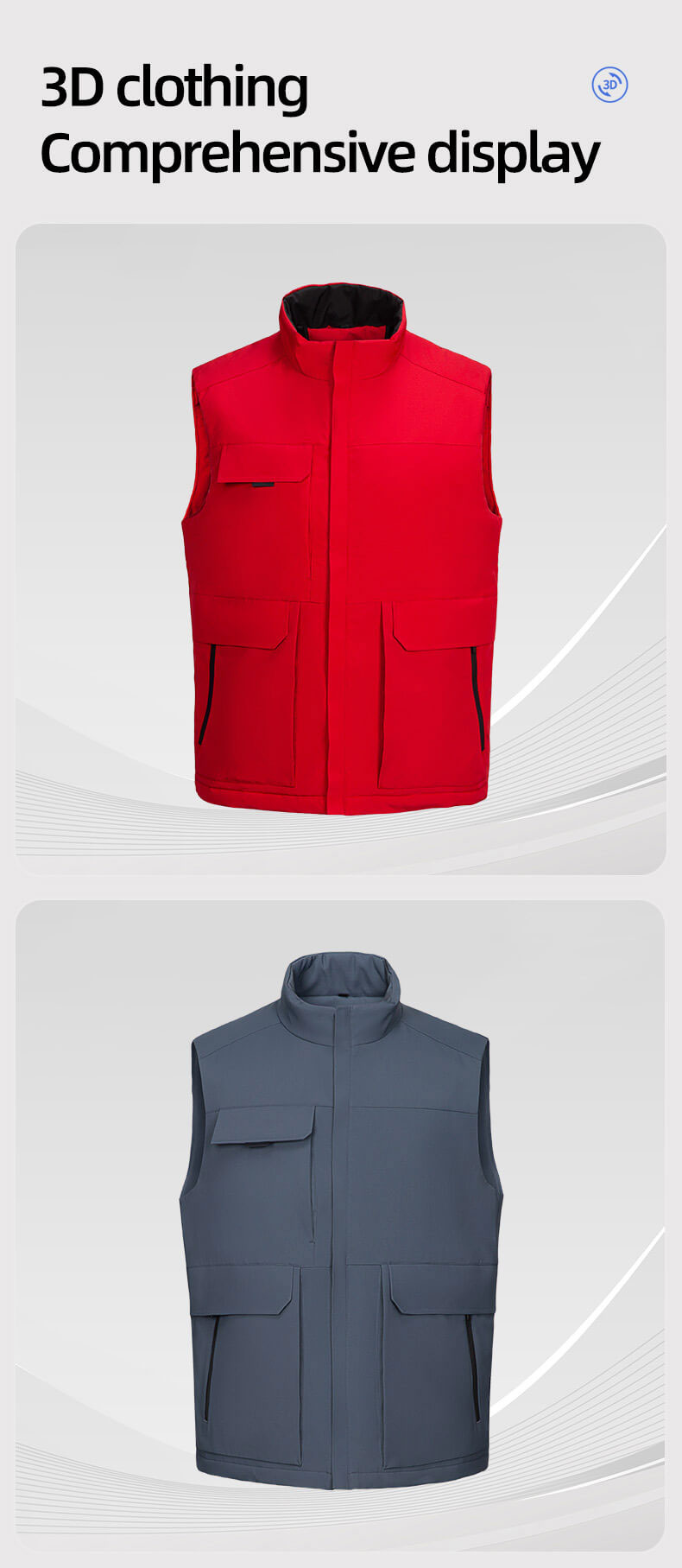 Winter waterproof down work vest4
