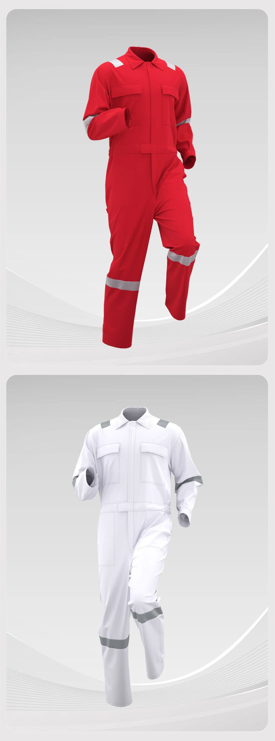 Pure cotton high-visibility coveralls12