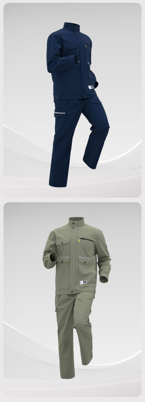 Electrical Work Clothes Men’s Factory Worker Uniform Set5