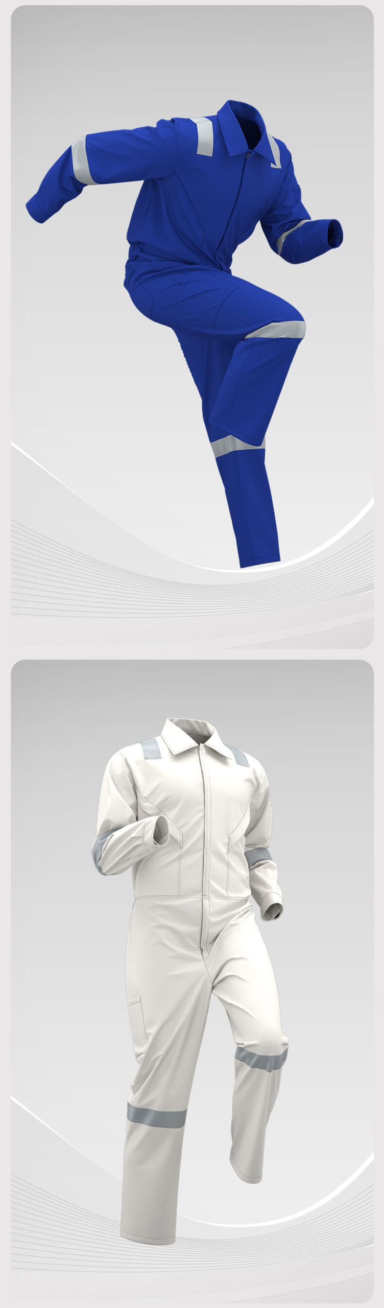 Cotton spring autumn high-visibility coveralls9