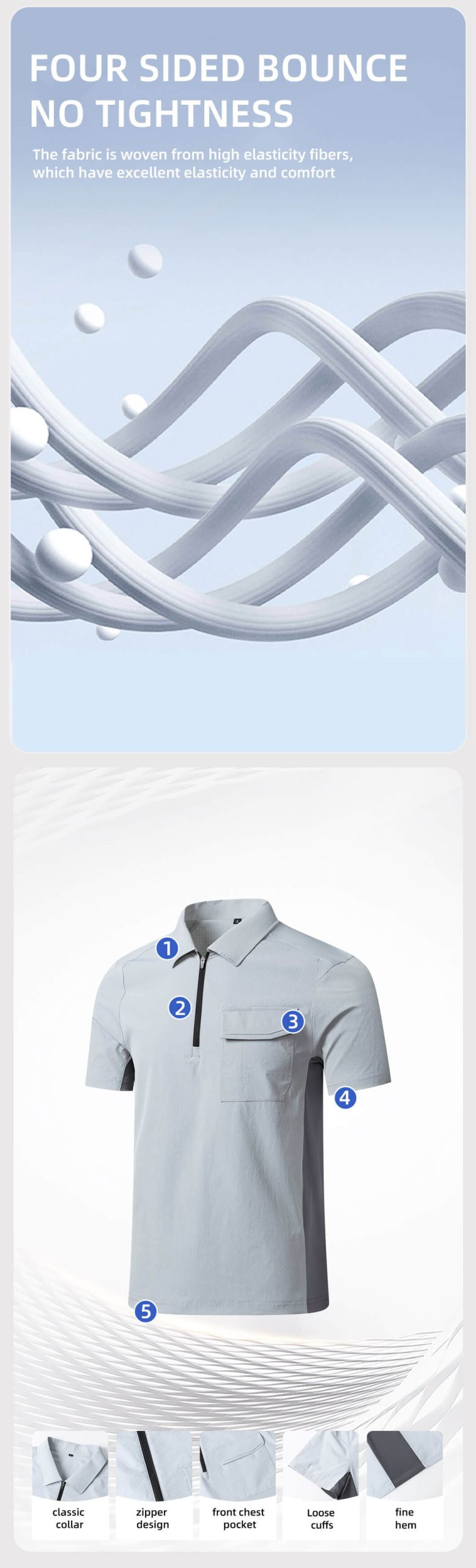 Stretch quick-drying workwear T-shirt2