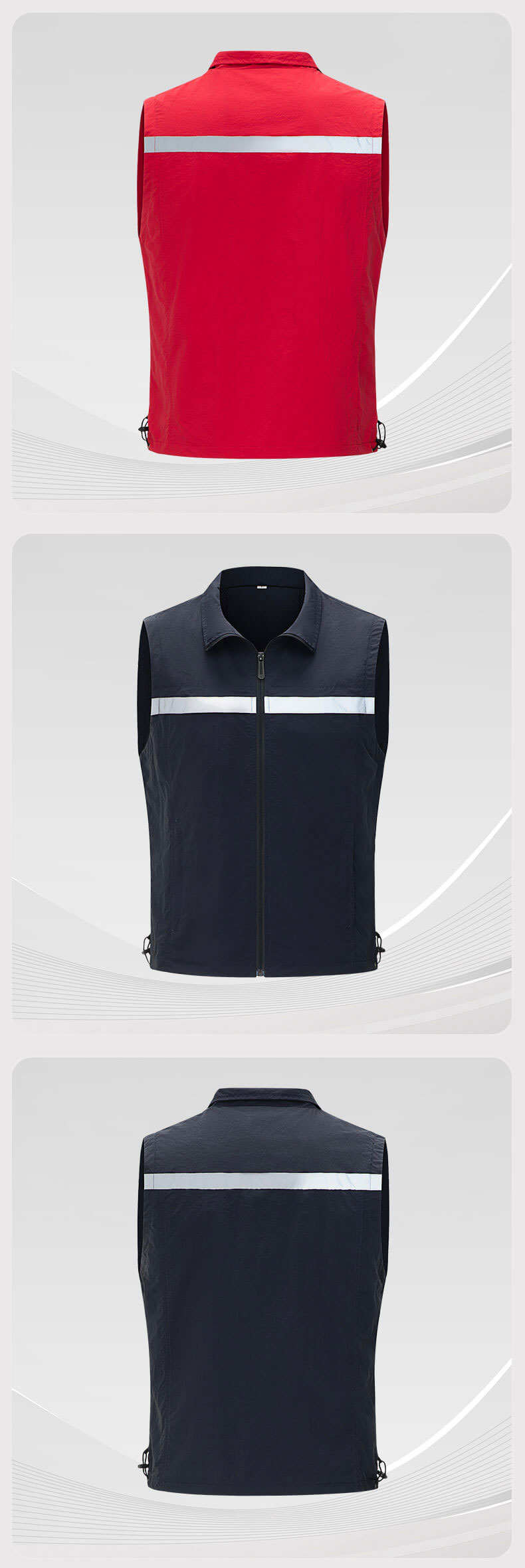 High visibility waterproof work vest5