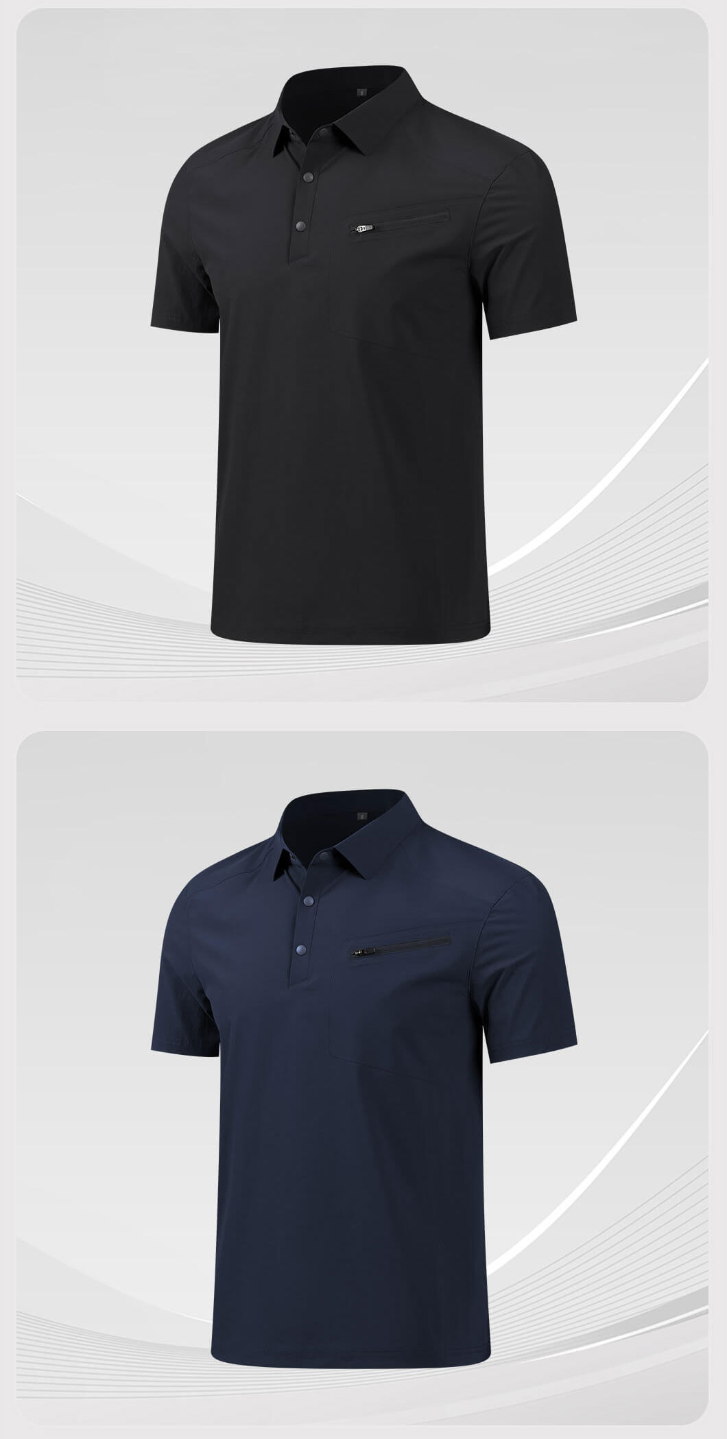 High-quality laminated YKK work T-shirt5