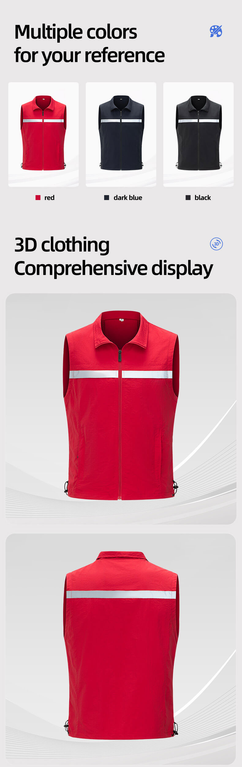 High visibility waterproof work vest4