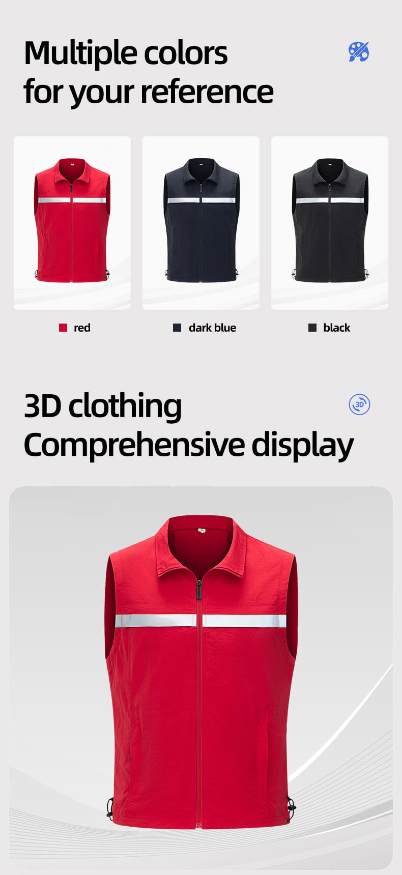 High visibility waterproof work vest4