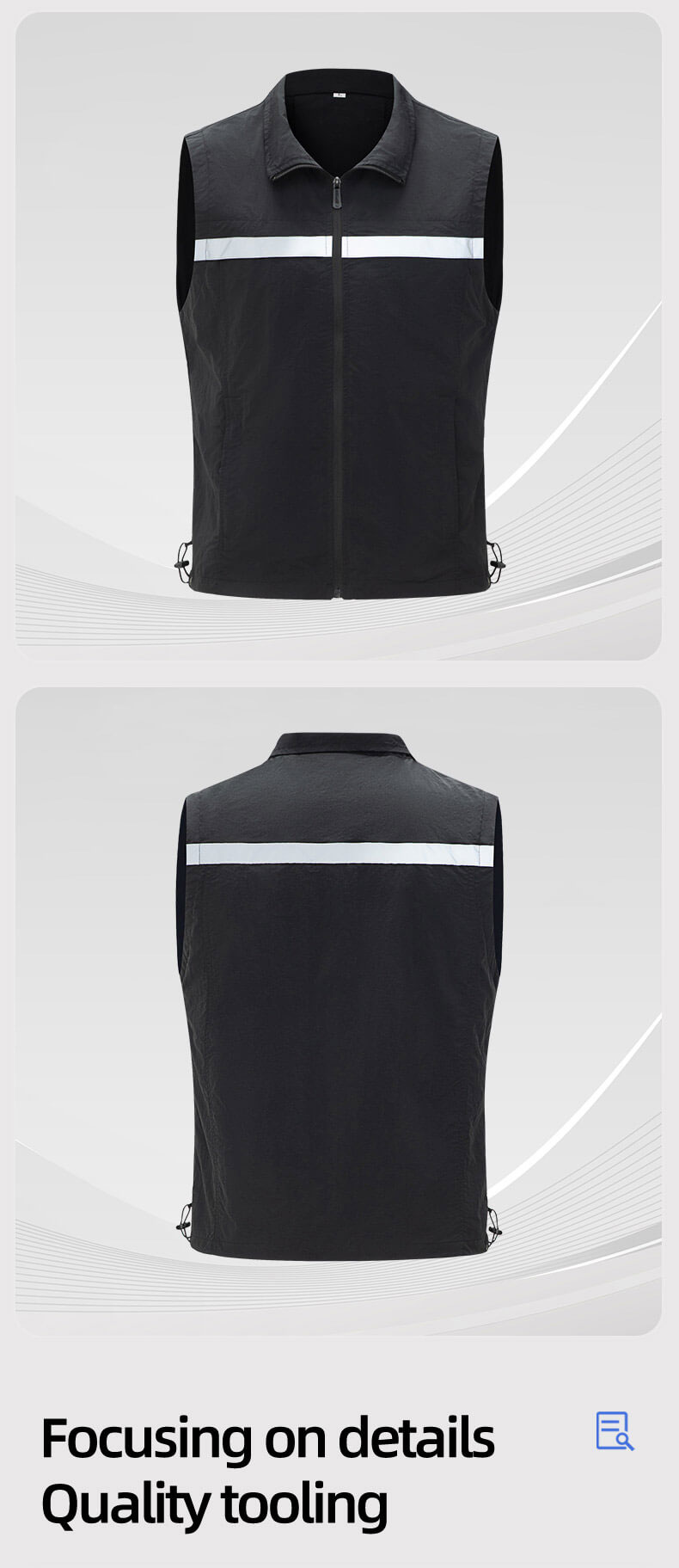 High visibility waterproof work vest6