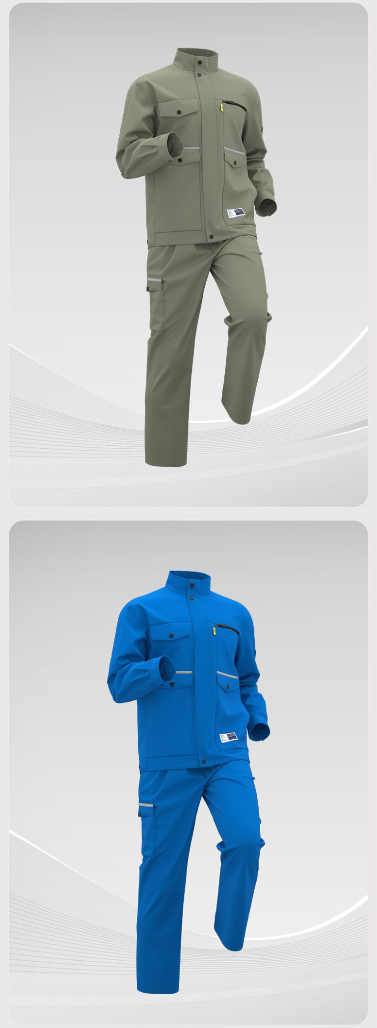 Electrical Work Clothes Men’s Factory Worker Uniform Set6