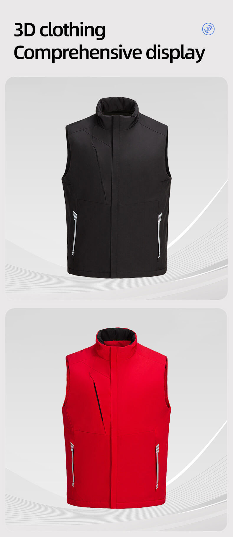 Solid Color Down Cotton Work Vest4