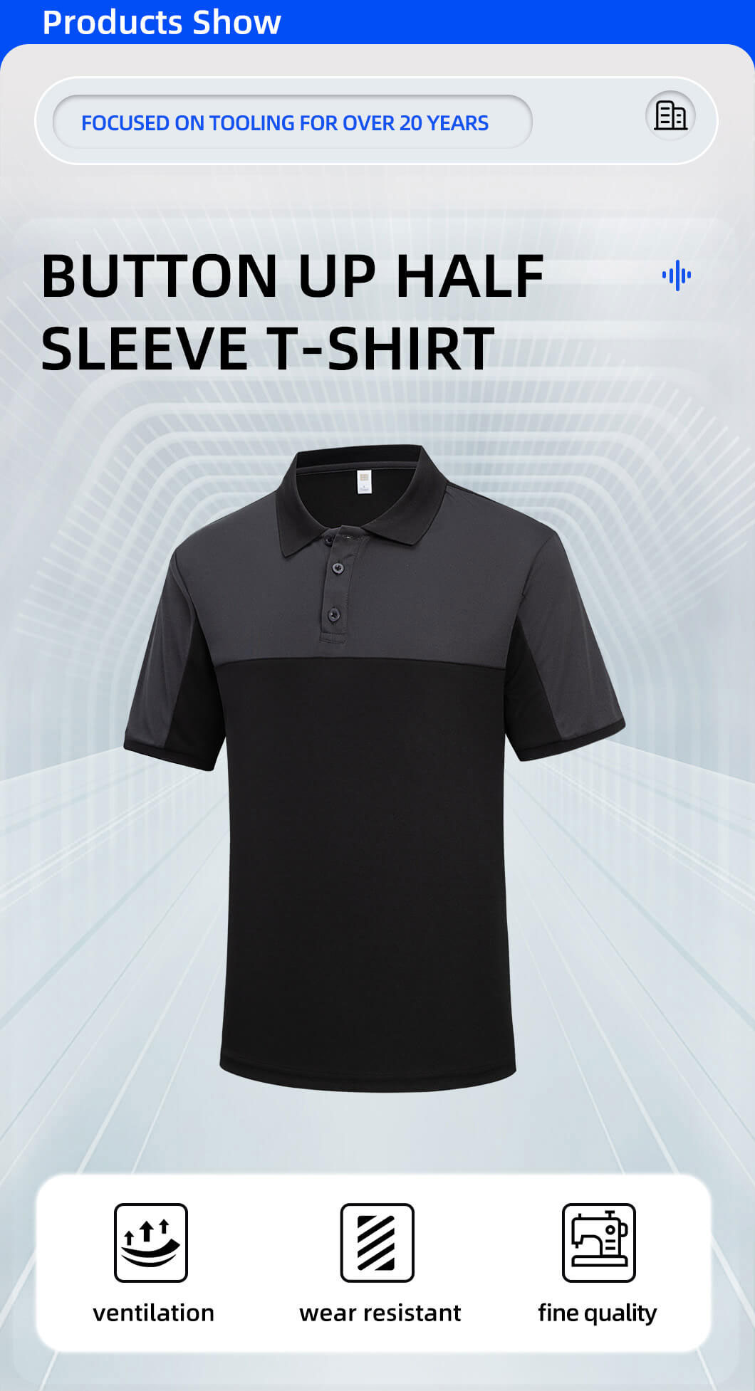 Breathable quick-drying work T-shirt1