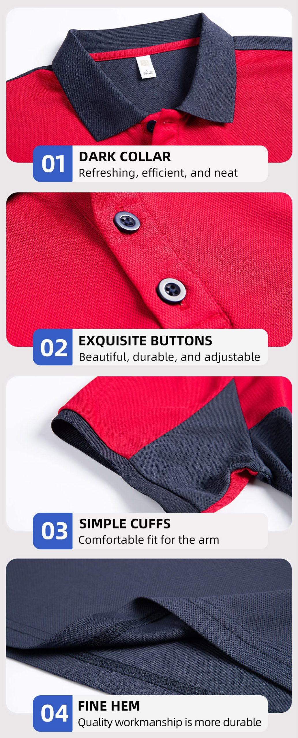 Breathable quick-drying work T-shirt8