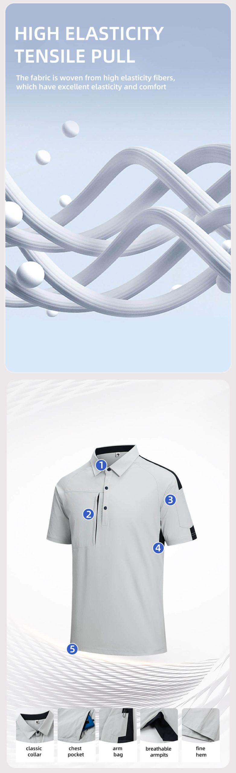 Quick-drying moisture-wicking workwear T-shirt2