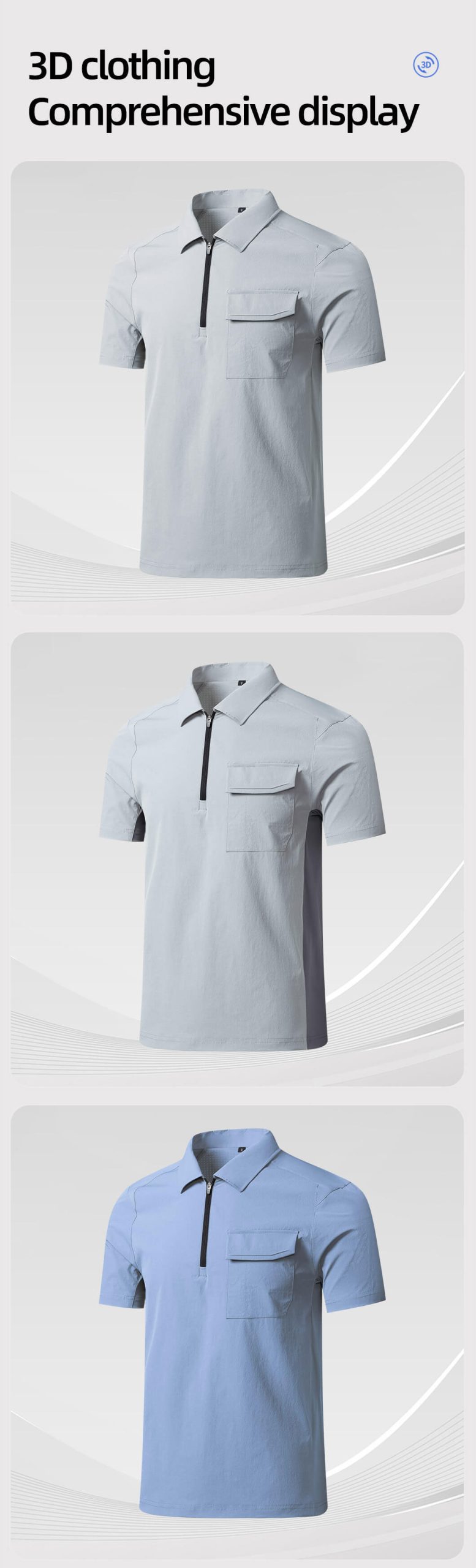 Stretch quick-drying workwear T-shirt4