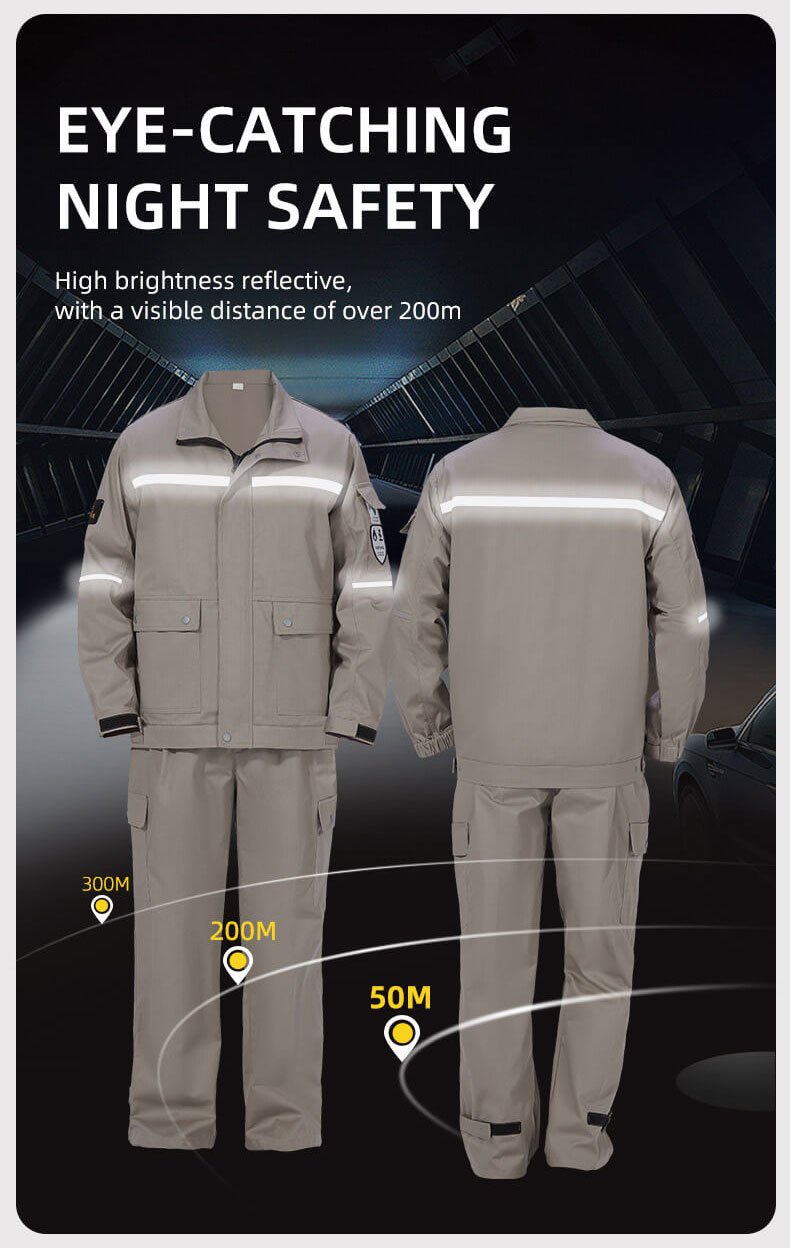 High visibility Flame Retardant Antistatic Protective Clothing4