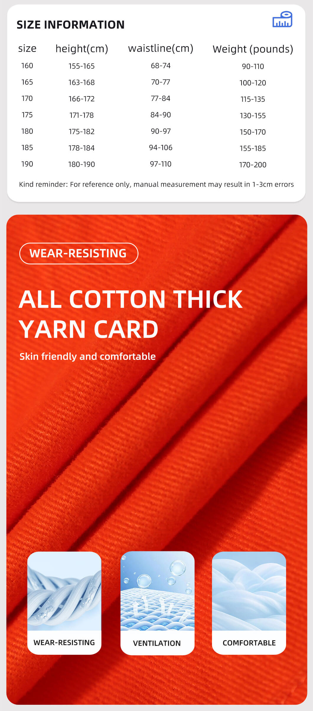 Pure cotton high-visibility coveralls8