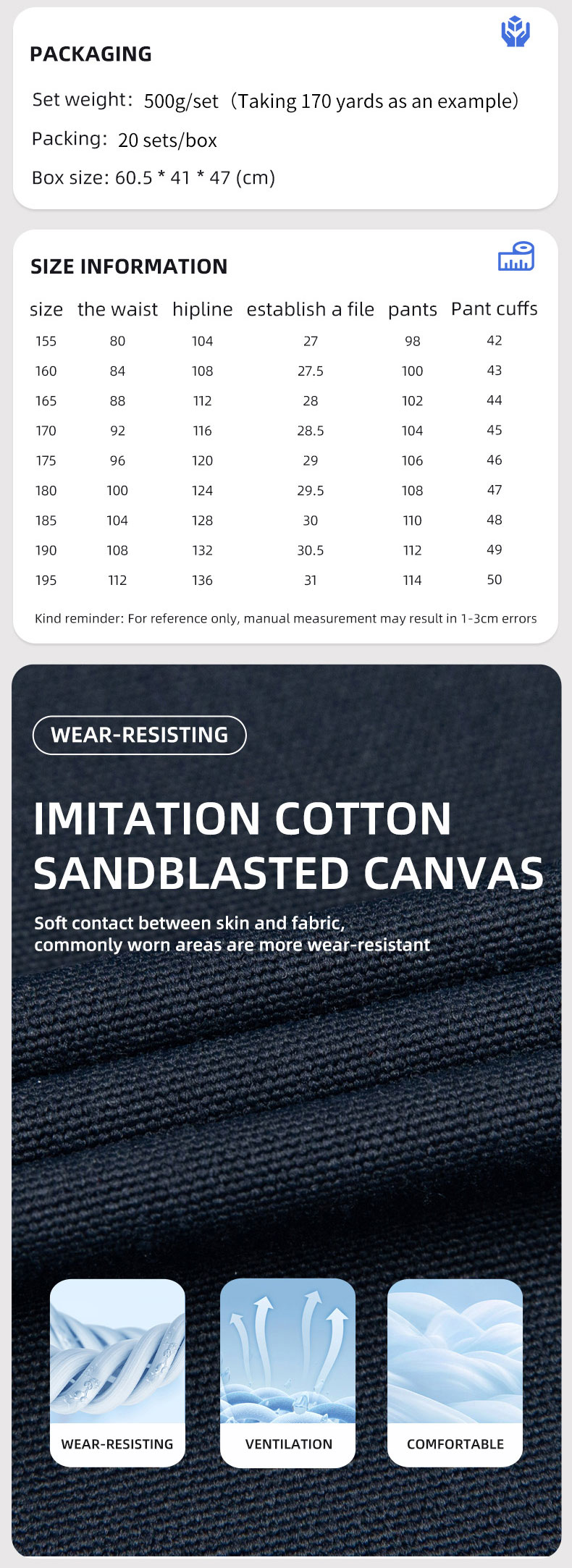 Cotton-like Brushed Multi-Pocket Oxford Reinforced Bib Overalls1