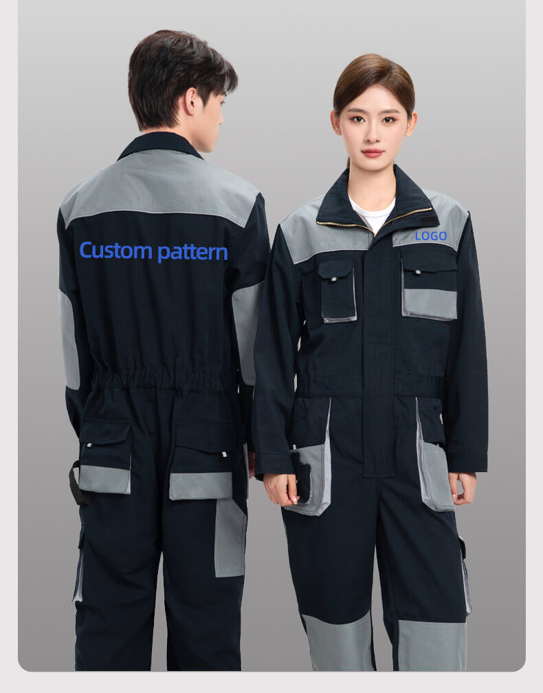 Multi-pocket Oxford Canvas Reinforced Coveralls11