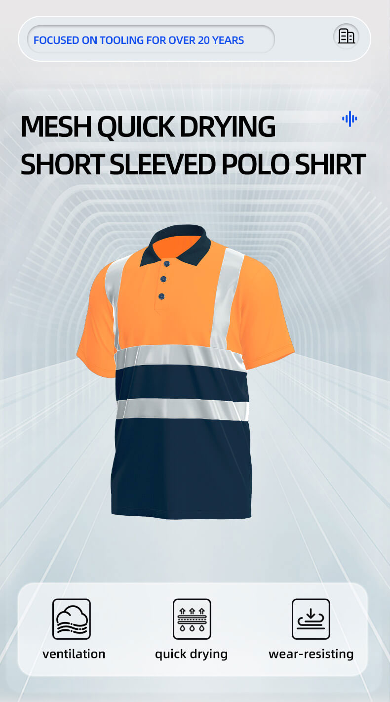 Summer High-visibility Safety Polo Shirt1
