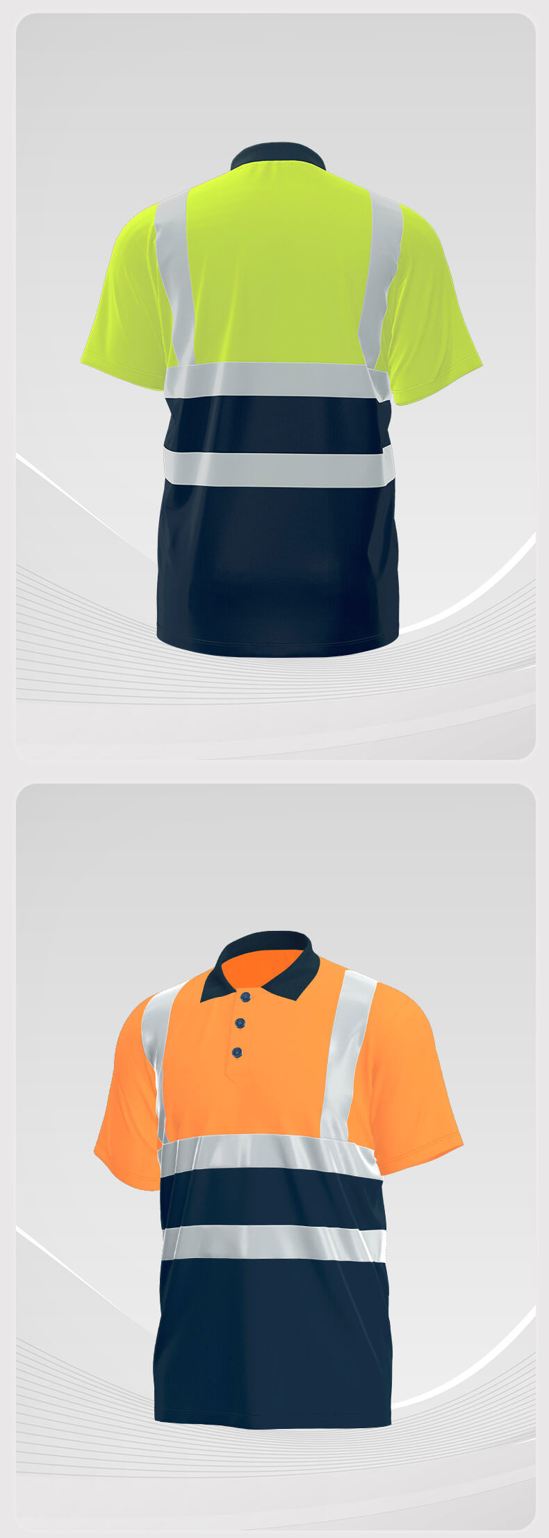 Summer High-visibility Safety Polo Shirt7