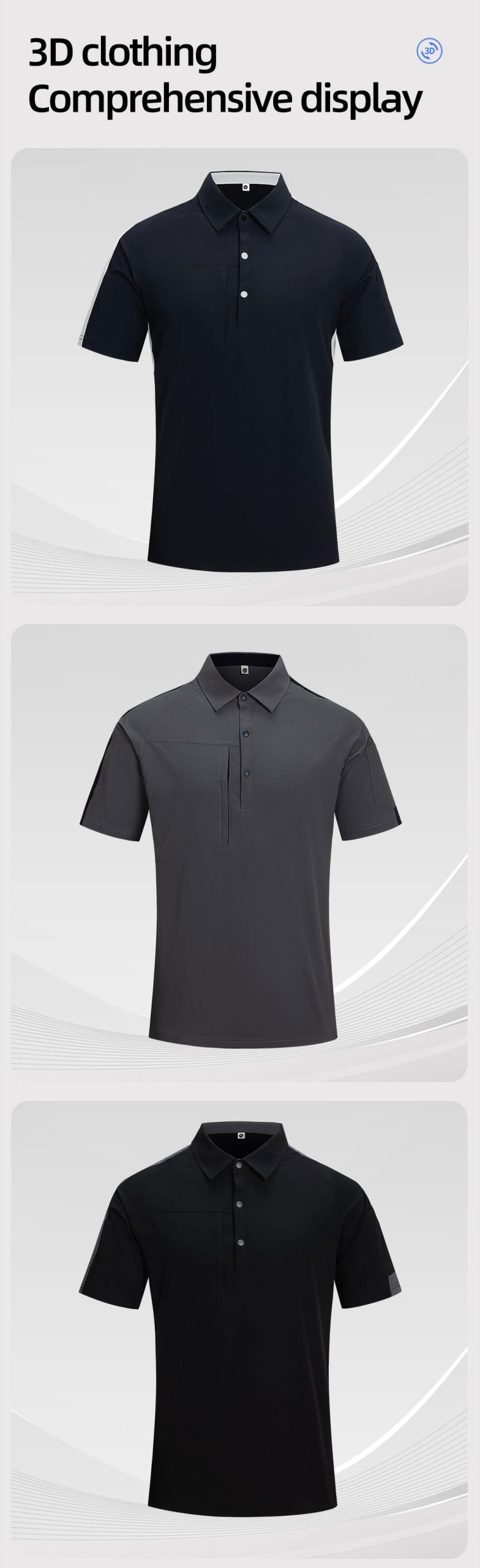 Quick-drying moisture-wicking workwear T-shirt4