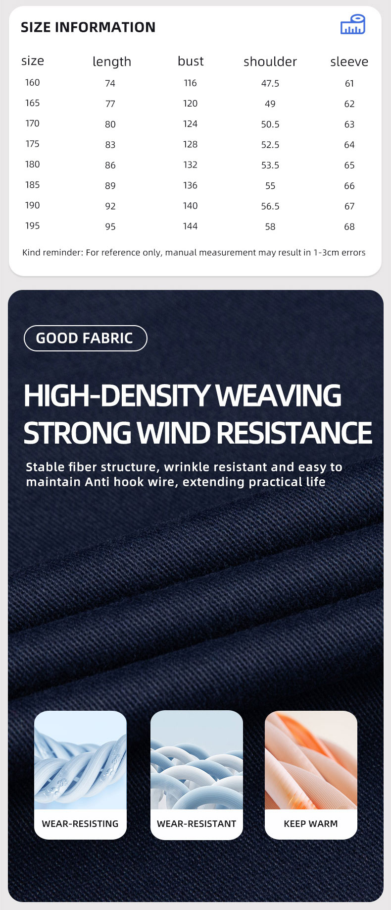 High Visibility One-piece Mid-Length Cotton Jacket1