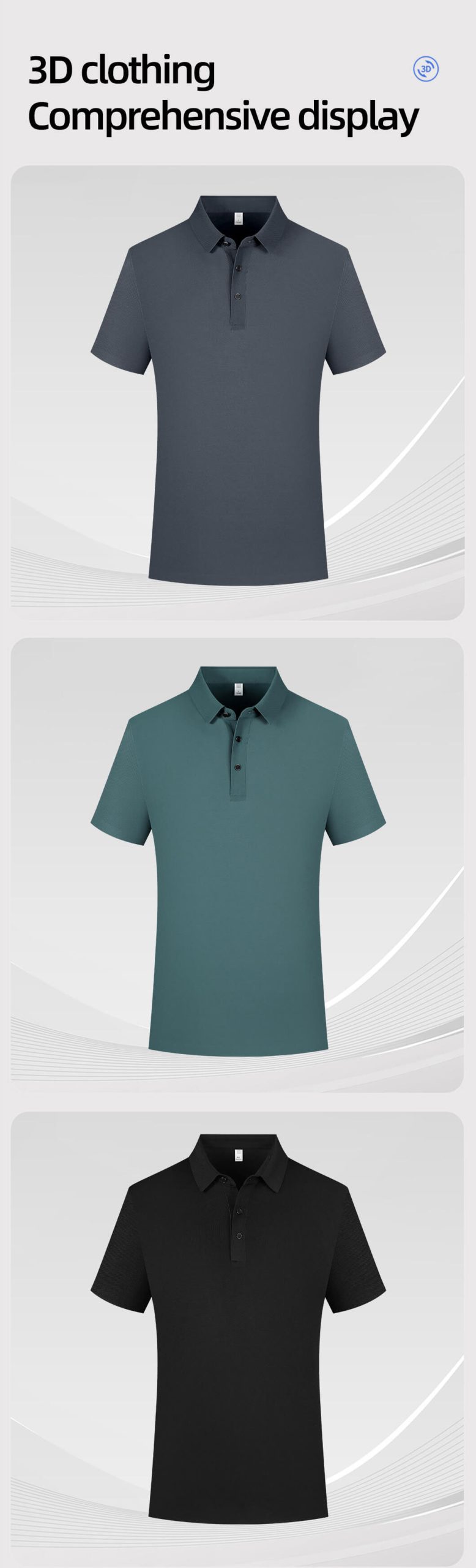 Seamless high-elastic workwear POLO shirt4