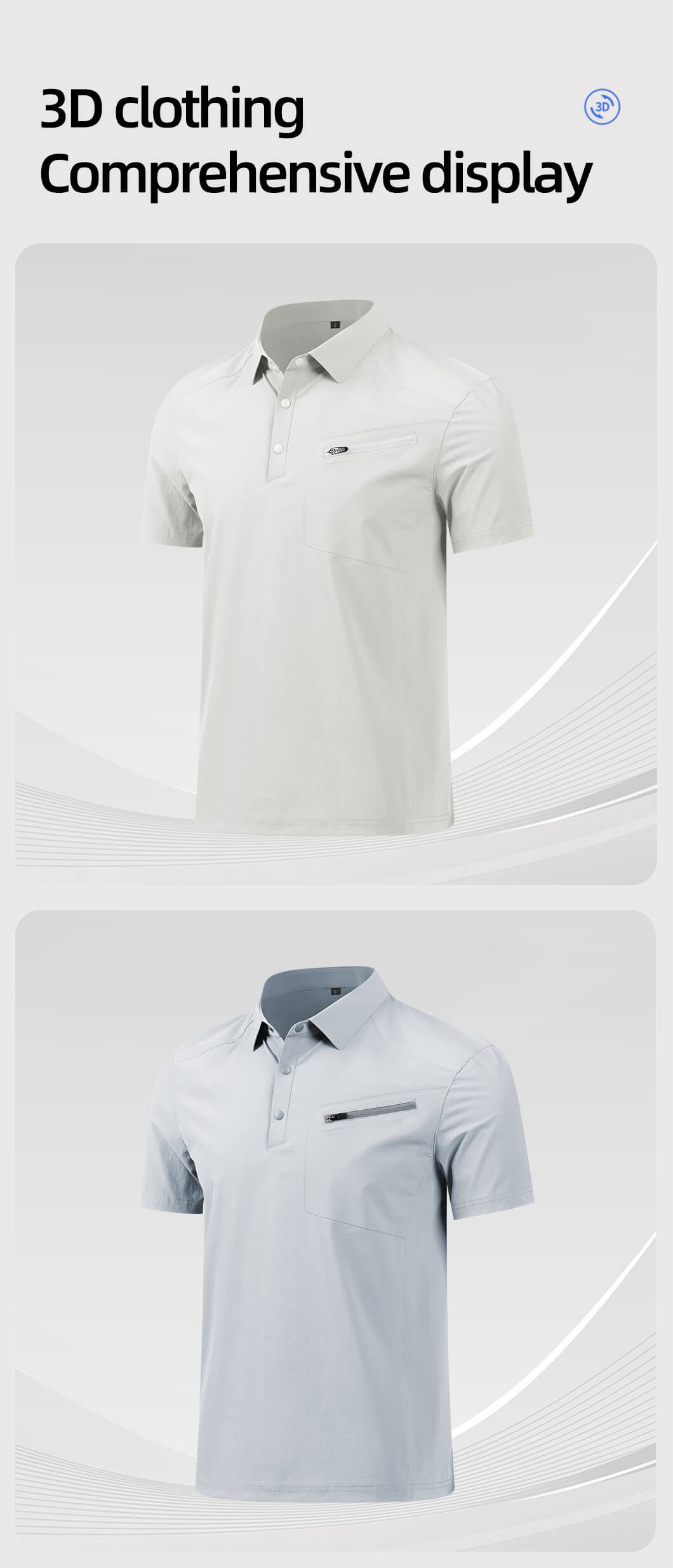 High-quality laminated YKK work T-shirt3